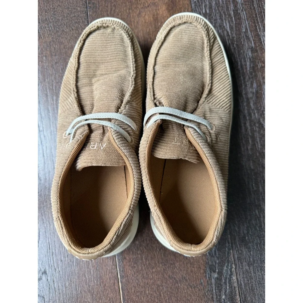 Ariat‎ Kids Hilo Corduroy Tan Brown Slip On Moc Toe Shoes 10053799 Size 3M